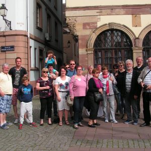 le groupe à Strasbourg
