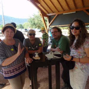Joëlle, Chantal, Bruno et Marie