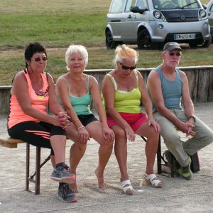 Christine, Francine, Joséphine et Roland en spectateurs
