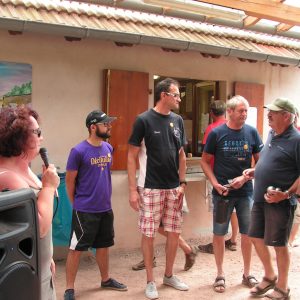 Myriam aux infos, Benoît, Thierry,Philippe et Jean-Yves