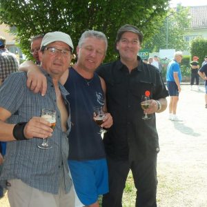 pause apéro pour Yves, Marc et Didier