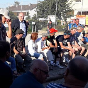 les spectateurs de la finale