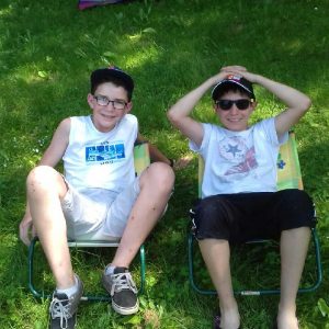 Florent et Hugo, pour un moment de repos